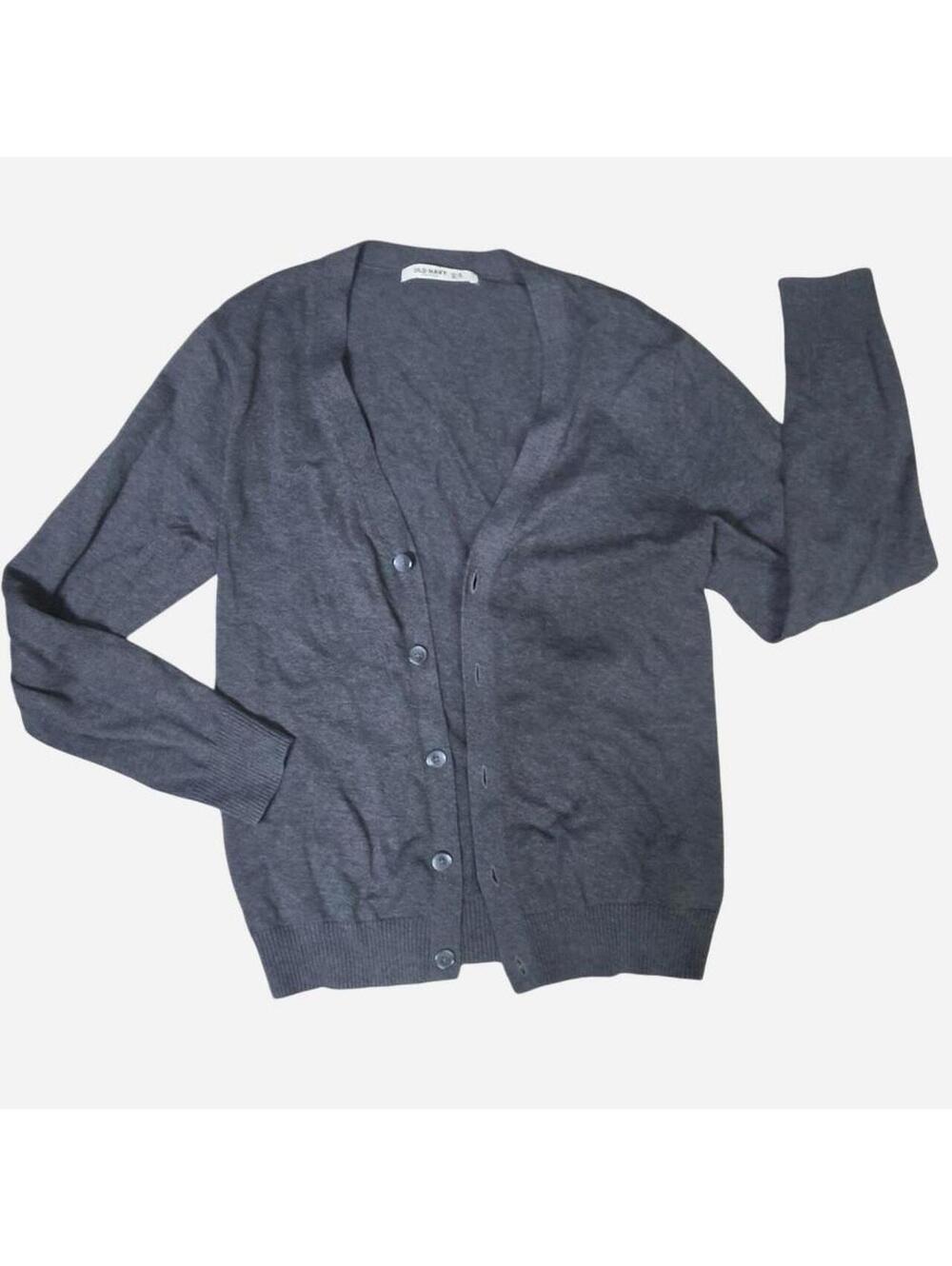 Old Navy Women's Grey and Black Cardigan